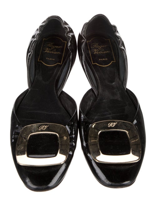 Roger Vivier Patent Leather D'Orsay Flats
