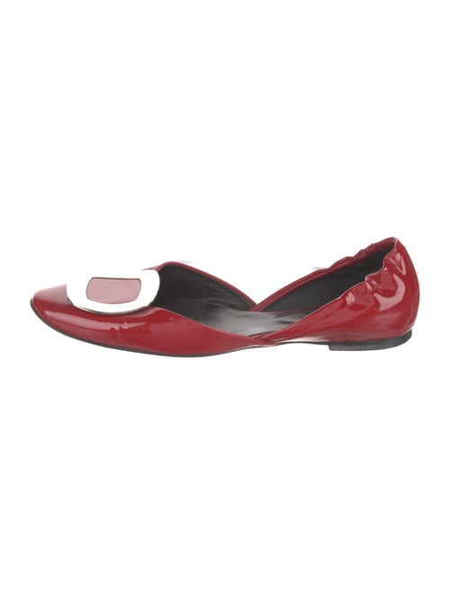 Roger Vivier Patent Leather D'Orsay Flats