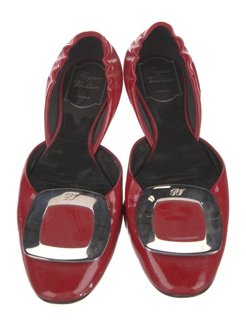 Roger Vivier Patent Leather D'Orsay Flats