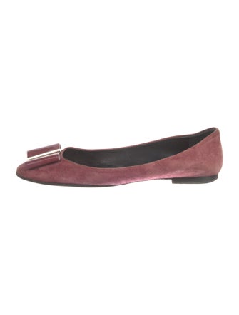 Roger Vivier Suede Ballet Flats