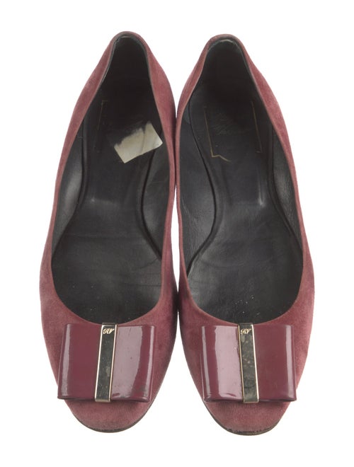 Roger Vivier Suede Ballet Flats