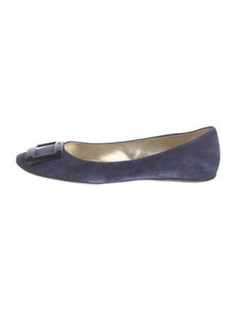 Roger Vivier Suede Ballet Flats