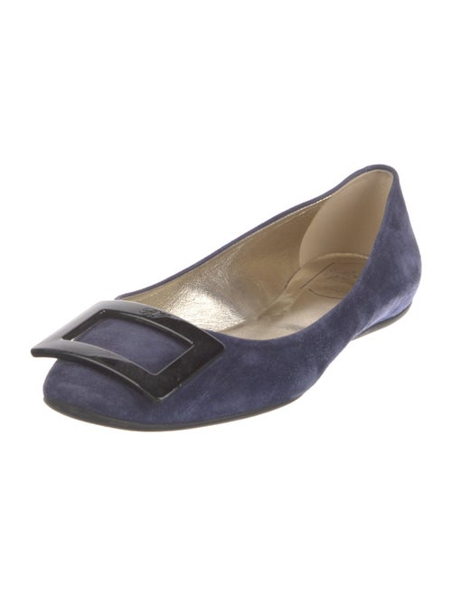 Roger Vivier Suede Ballet Flats