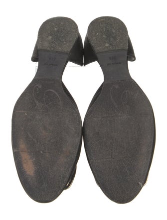 Roger Vivier Satin Crystal Embellishments D'Orsay Flats