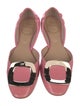 Roger Vivier Patent Leather D'Orsay Flats