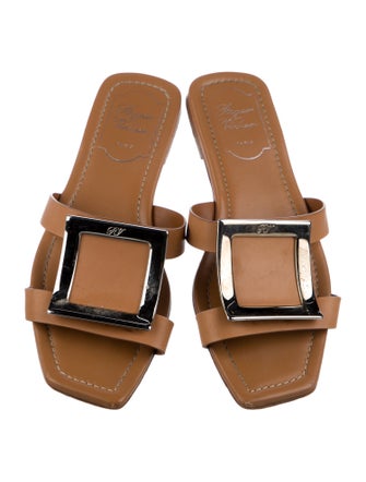 Roger Vivier Leather Slides
