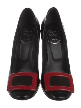 Roger Vivier Patent Leather Printed Pumps