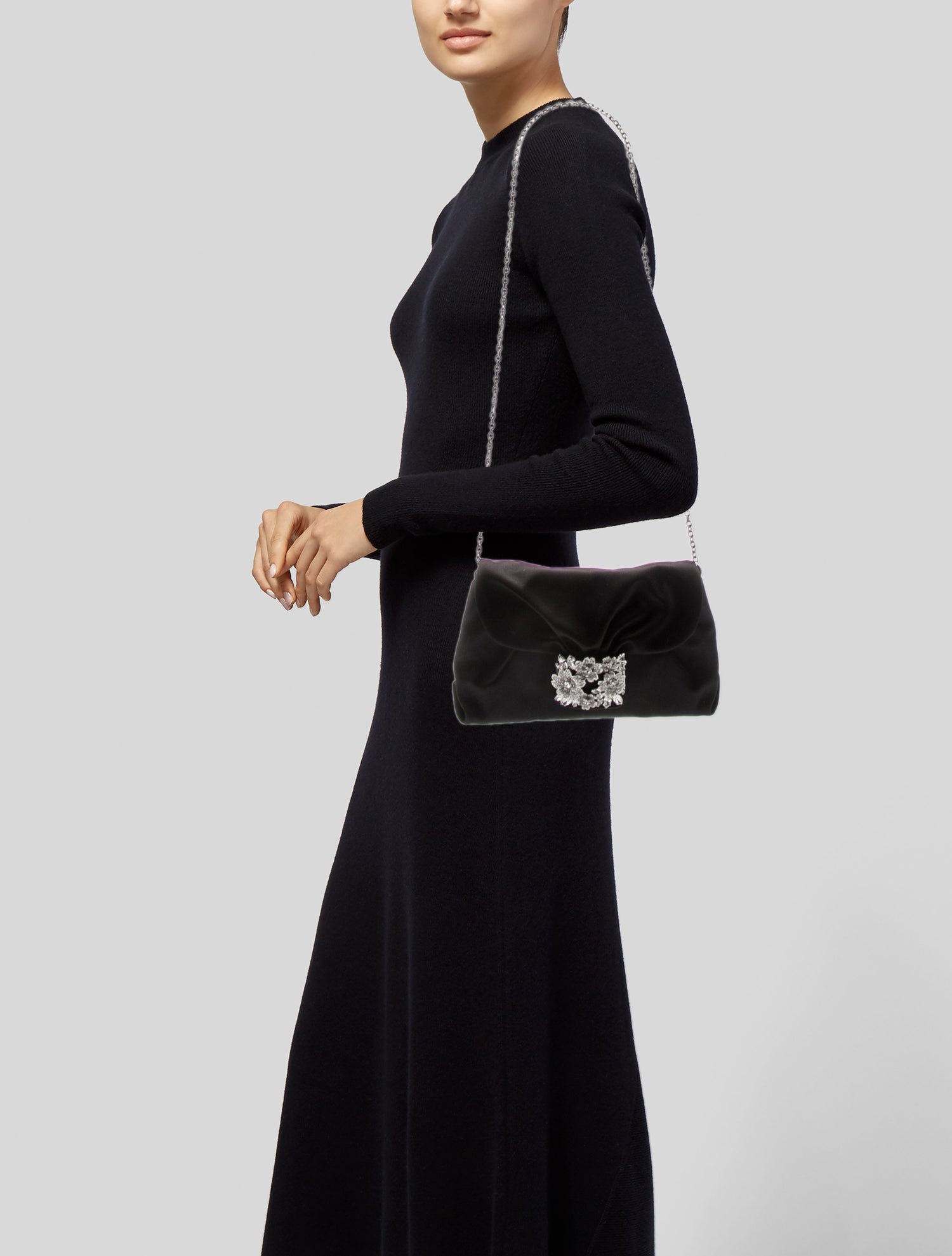 Roger Vivier Satin Evening Bag