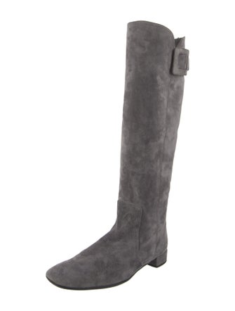 Roger Vivier Suede Riding Boots