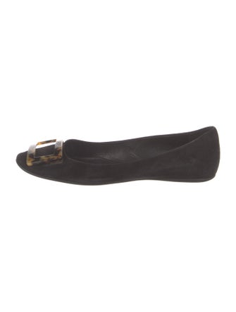 Roger Vivier Suede Flats