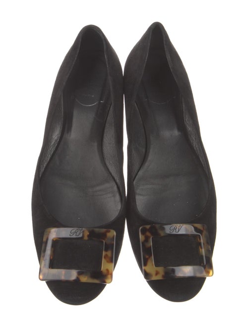 Roger Vivier Suede Flats