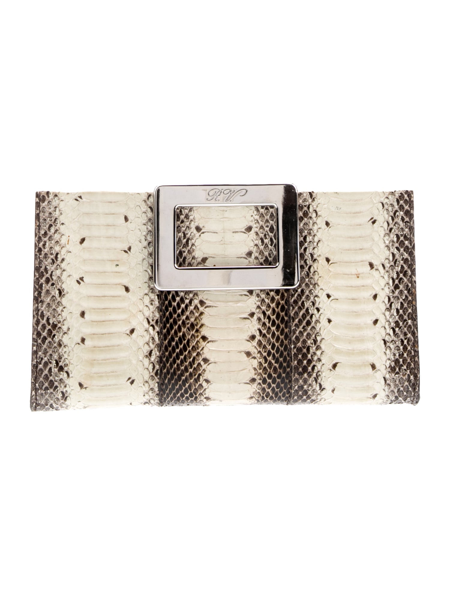 Roger Vivier Snakeskin Clutch