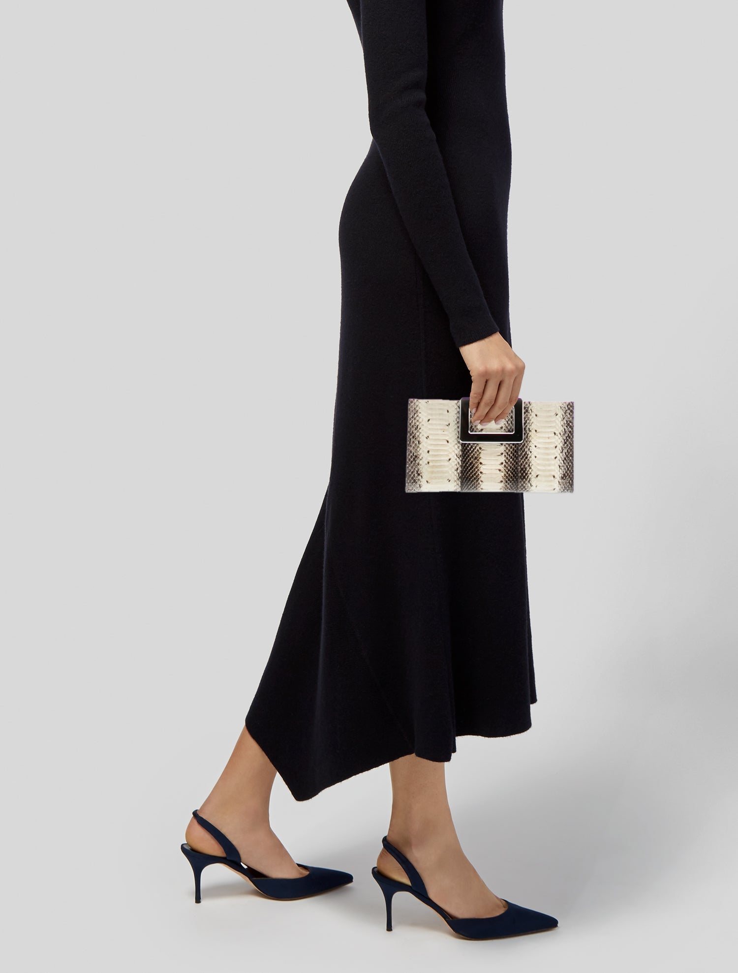 Roger Vivier Snakeskin Clutch