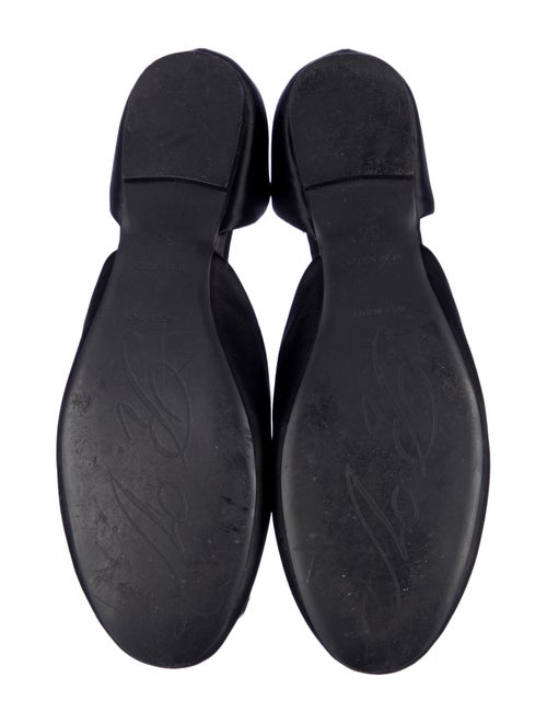 Roger Vivier Satin Crystal Embellishments D'Orsay Flats