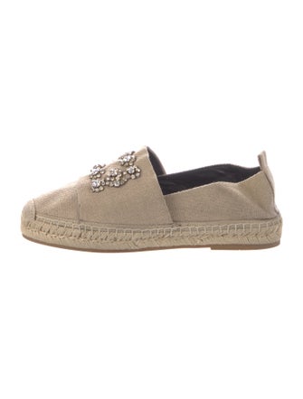 Roger Vivier Crystal Embellishments Espadrilles