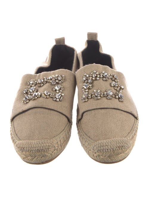 Roger Vivier Crystal Embellishments Espadrilles