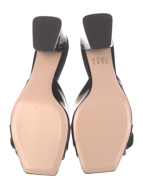 Roger Vivier Patent Leather Slides
