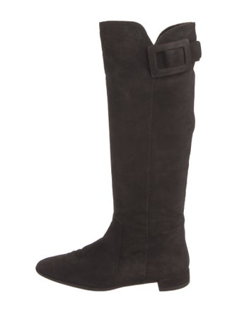 Roger Vivier Suede Riding Boots