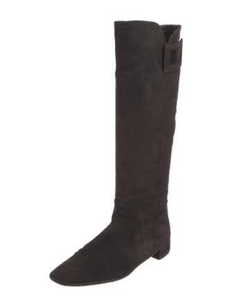 Roger Vivier Suede Riding Boots