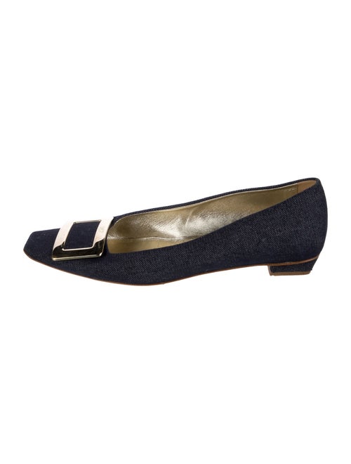 Roger Vivier Denim Ballet Flats