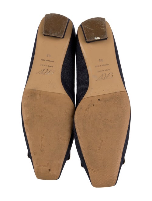 Roger Vivier Denim Ballet Flats