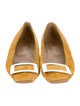 Roger Vivier Suede Flats