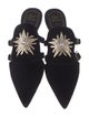 Roger Vivier Velvet Crystal Embellishments Mules