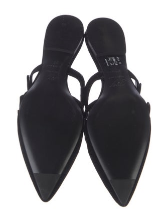 Roger Vivier Velvet Crystal Embellishments Mules