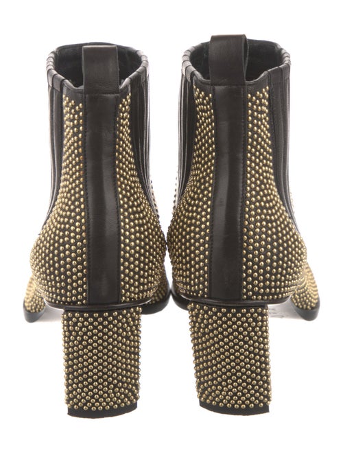 Roger Vivier Leather Studded Accents Chelsea Boots