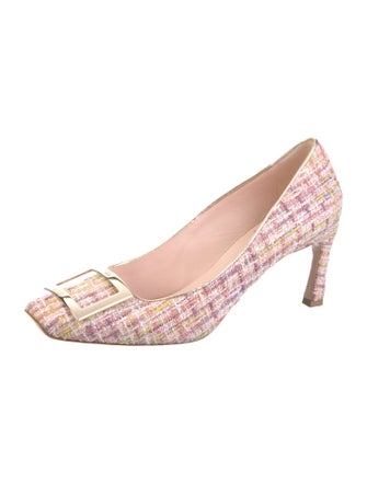 Roger Vivier Tweed Tweed Pattern Pumps