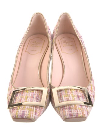 Roger Vivier Tweed Tweed Pattern Pumps