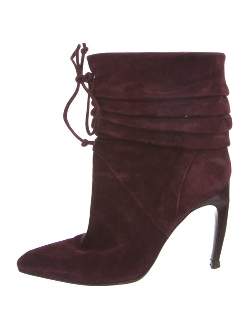 Roger Vivier Suede Lace-Up Boots