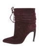 Roger Vivier Suede Lace-Up Boots