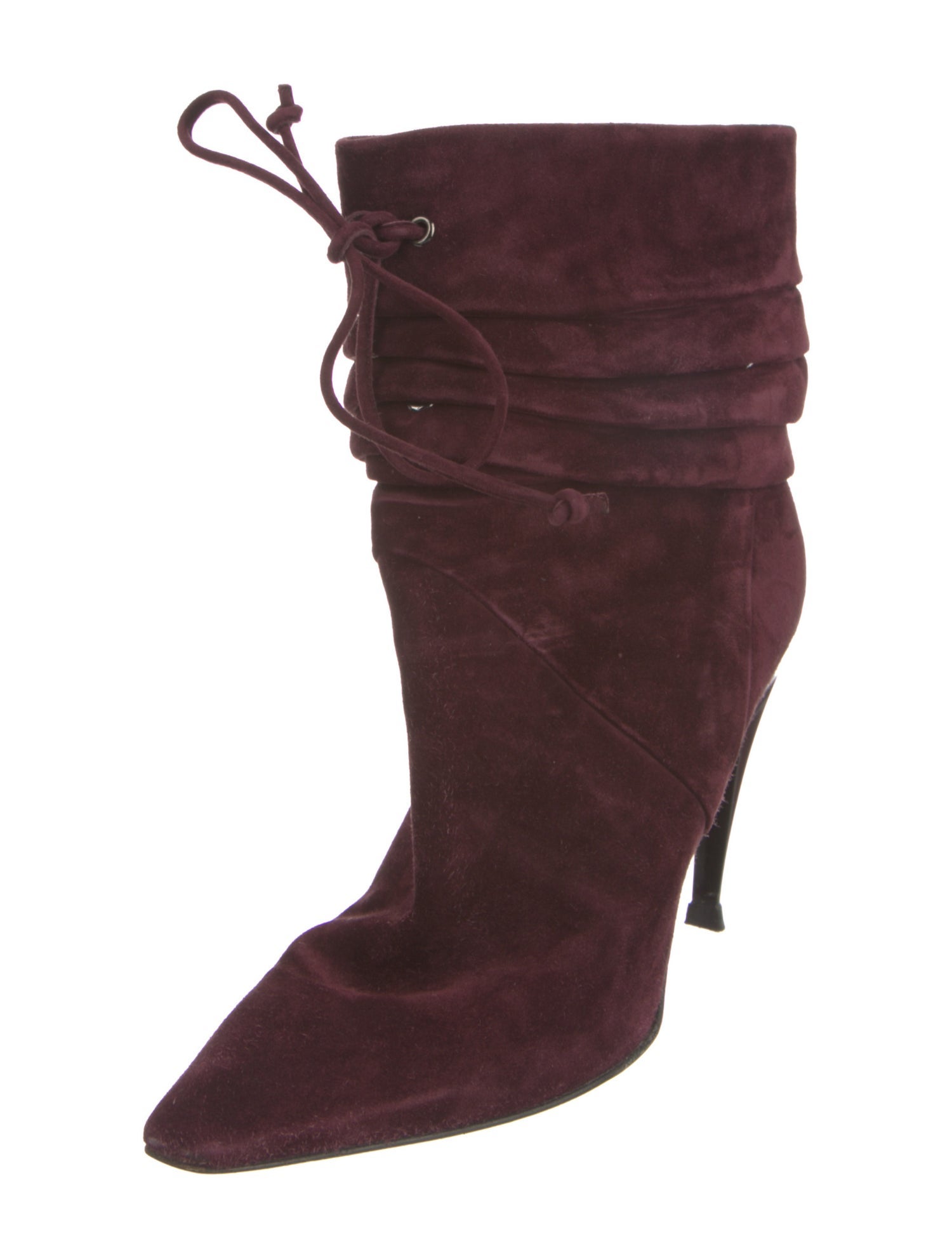 Roger Vivier Suede Lace-Up Boots