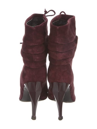 Roger Vivier Suede Lace-Up Boots