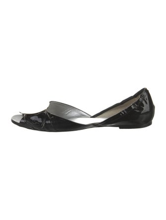 Roger Vivier Patent Leather D'Orsay Flats