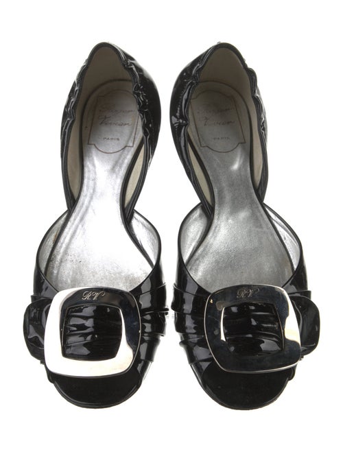 Roger Vivier Patent Leather D'Orsay Flats