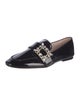 Roger Vivier Patent Leather Crystal Embellishments Loafers