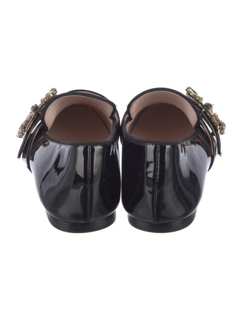 Roger Vivier Patent Leather Crystal Embellishments Loafers
