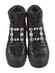 Roger Vivier Leather Crystal Embellishments Boots
