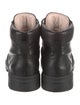 Roger Vivier Leather Crystal Embellishments Boots