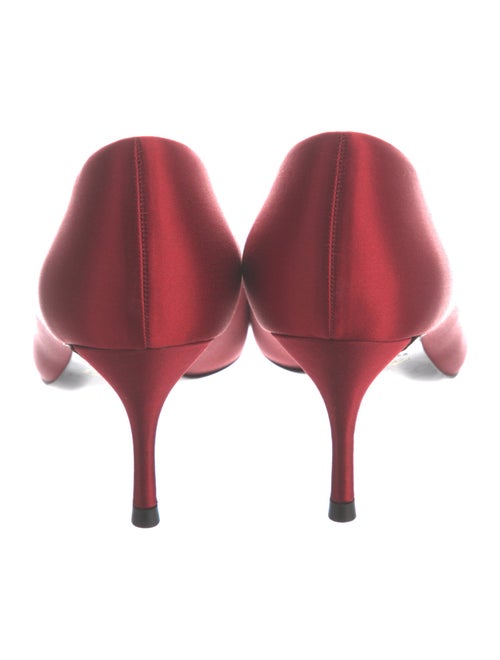 Roger Vivier Satin Crystal Embellishments Pumps