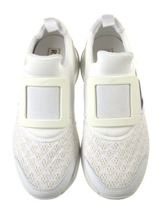 Roger Vivier Mesh Graphic Print Athletic Sneakers