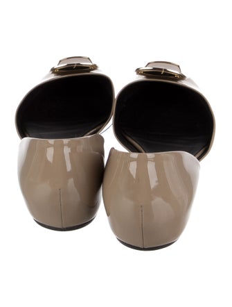 Roger Vivier Patent Leather D'Orsay Flats