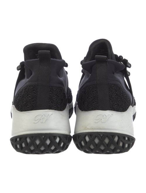 Roger Vivier Colorblock Pattern Crystal Embellishments Athletic Sneakers