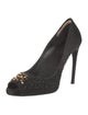 Roger Vivier Satin Beaded Accents Pumps