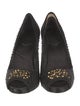 Roger Vivier Satin Beaded Accents Pumps