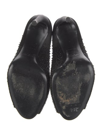 Roger Vivier Satin Beaded Accents Pumps