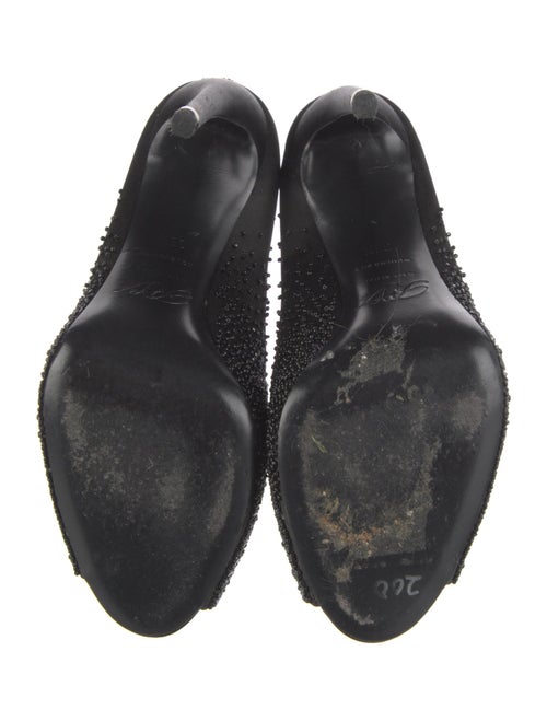 Roger Vivier Satin Beaded Accents Pumps