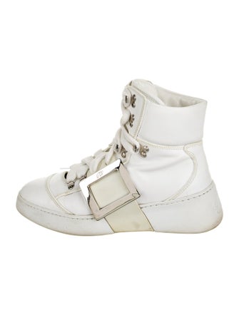 Roger Vivier Leather Wedge Sneakers